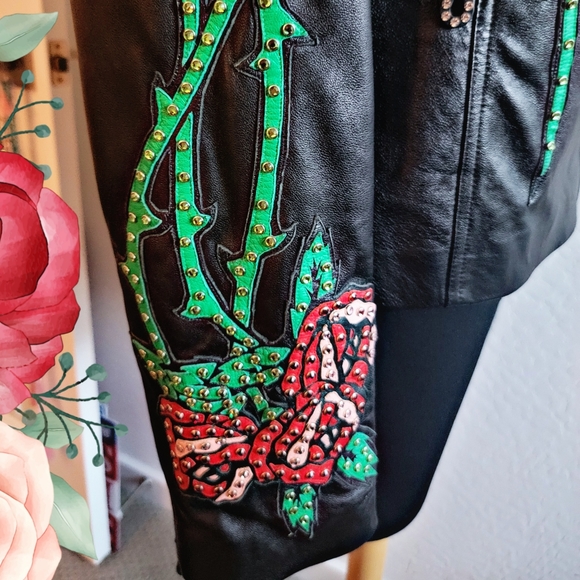 Kippy's Gorgeous Brand New Leather Motorcycle Jacket - Picture 12 of 17